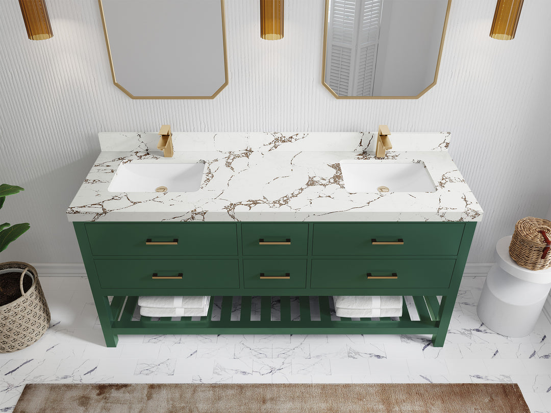 Parker 72 in. W x 22 in. D Double Sink Bathroom Vanity