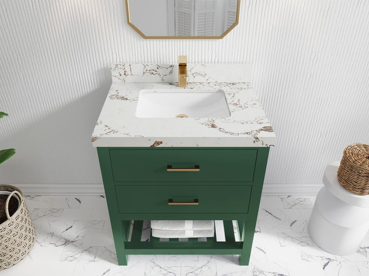 Parker 30 in. W x 22 in. D Single Sink Bathroom Vanity - photo 32