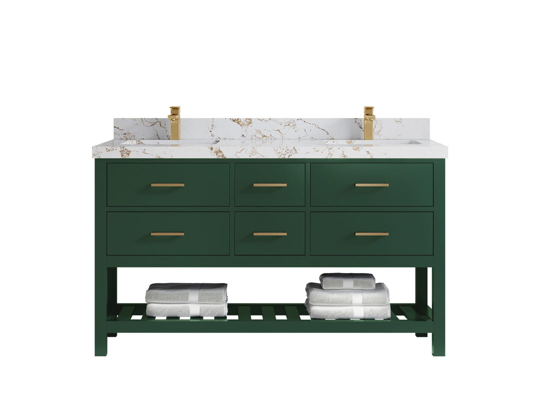 Parker 60 in. W x 22 in. D Double Sink Bathroom Vanity