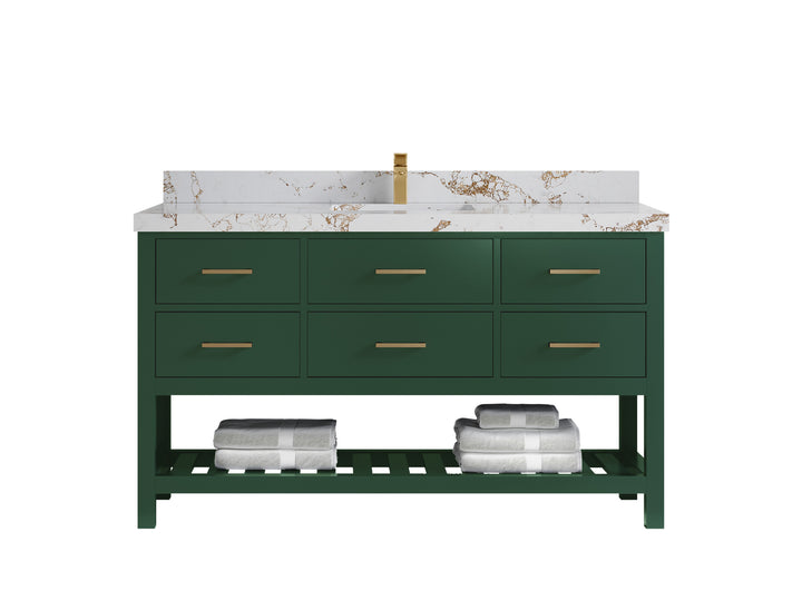 Parker 60 in. W x 22 in. D Single Sink Bathroom Vanity - photo 28