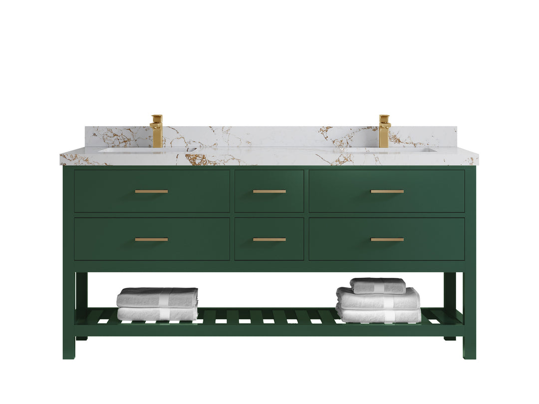 Parker 72 in. W x 22 in. D Double Sink Bathroom Vanity