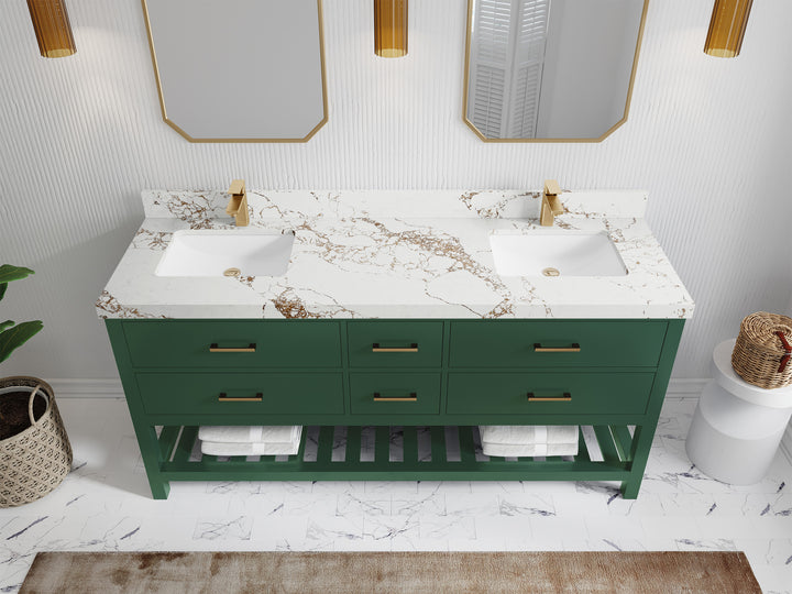 Parker 72 in. W x 22 in. D Double Sink Bathroom Vanity - photo 35