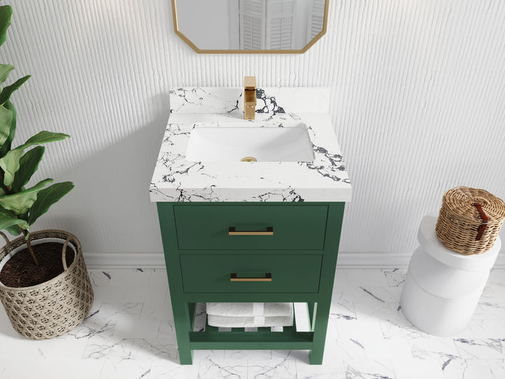 Parker 24 in. W x 22 in. D Single Sink Bathroom Vanity - photo 35