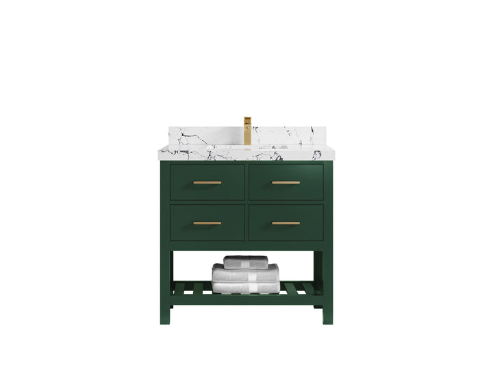 Parker 36 in. W x 22 in. D Single Sink Bathroom Vanity - photo 32