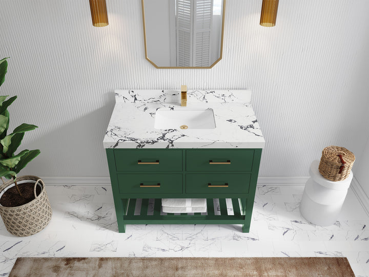 Parker 42 in. W x 22 in. D Single Sink Bathroom Vanity - photo 29