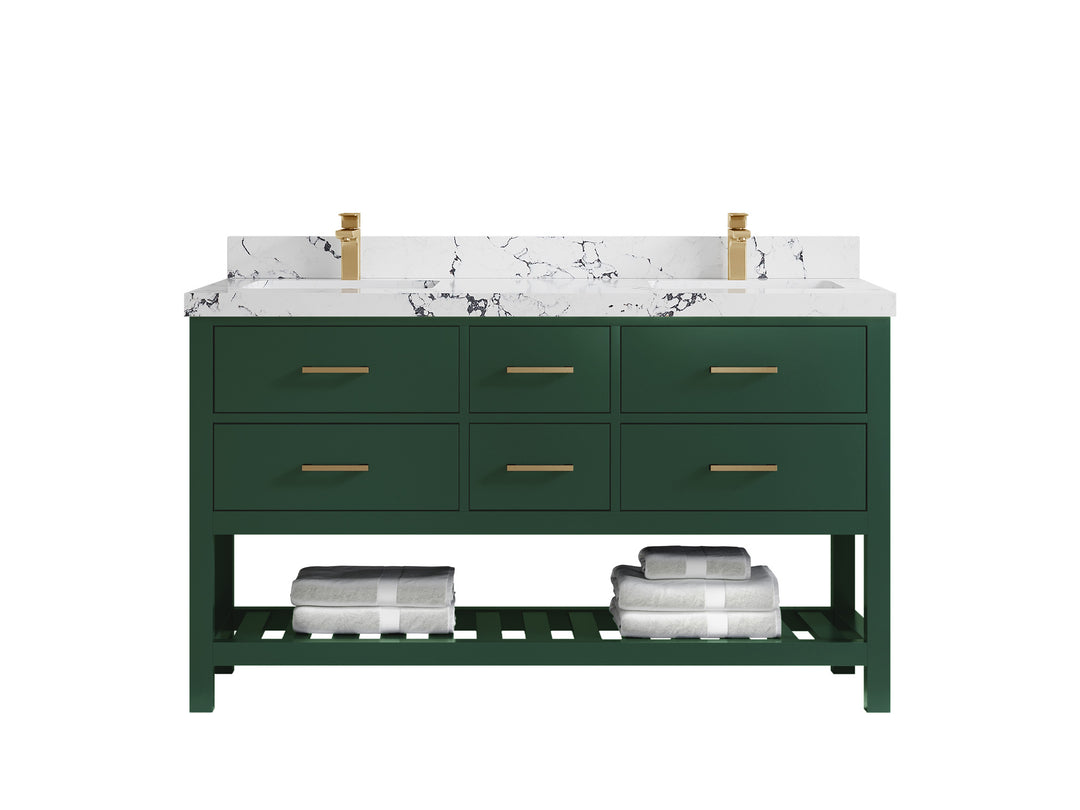 Parker 60 in. W x 22 in. D Double Sink Bathroom Vanity