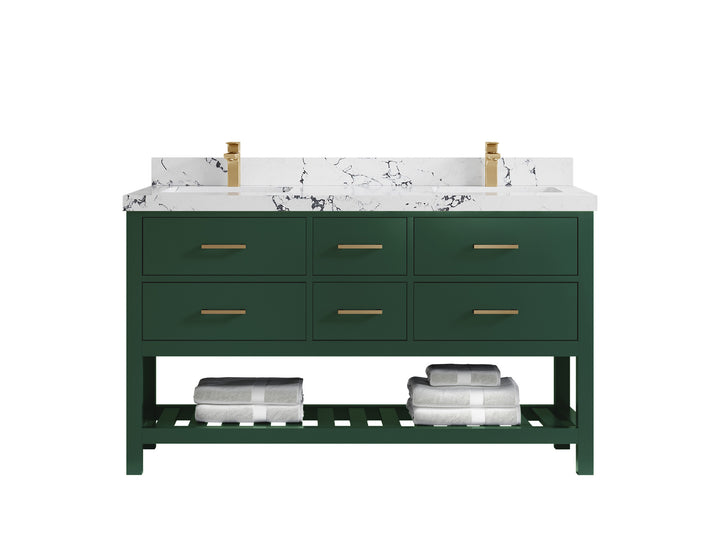 Parker 60 in. W x 22 in. D Double Sink Bathroom Vanity - photo 32