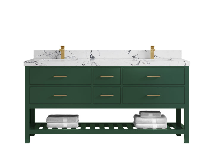 Parker 72 in. W x 22 in. D Double Sink Bathroom Vanity - photo 8