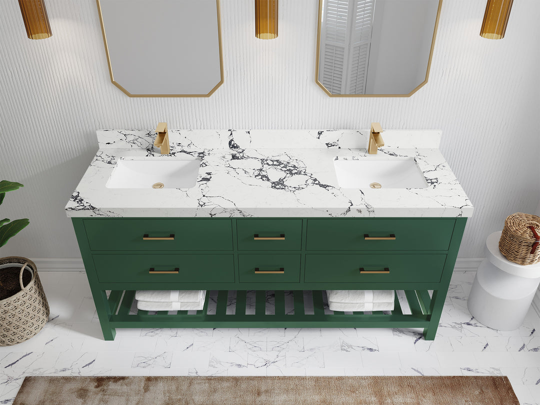 Parker 72 in. W x 22 in. D Double Sink Bathroom Vanity