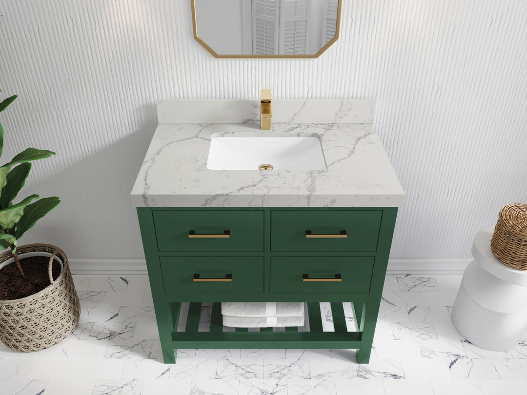 Parker 36 in. W x 22 in. D Single Sink Bathroom Vanity