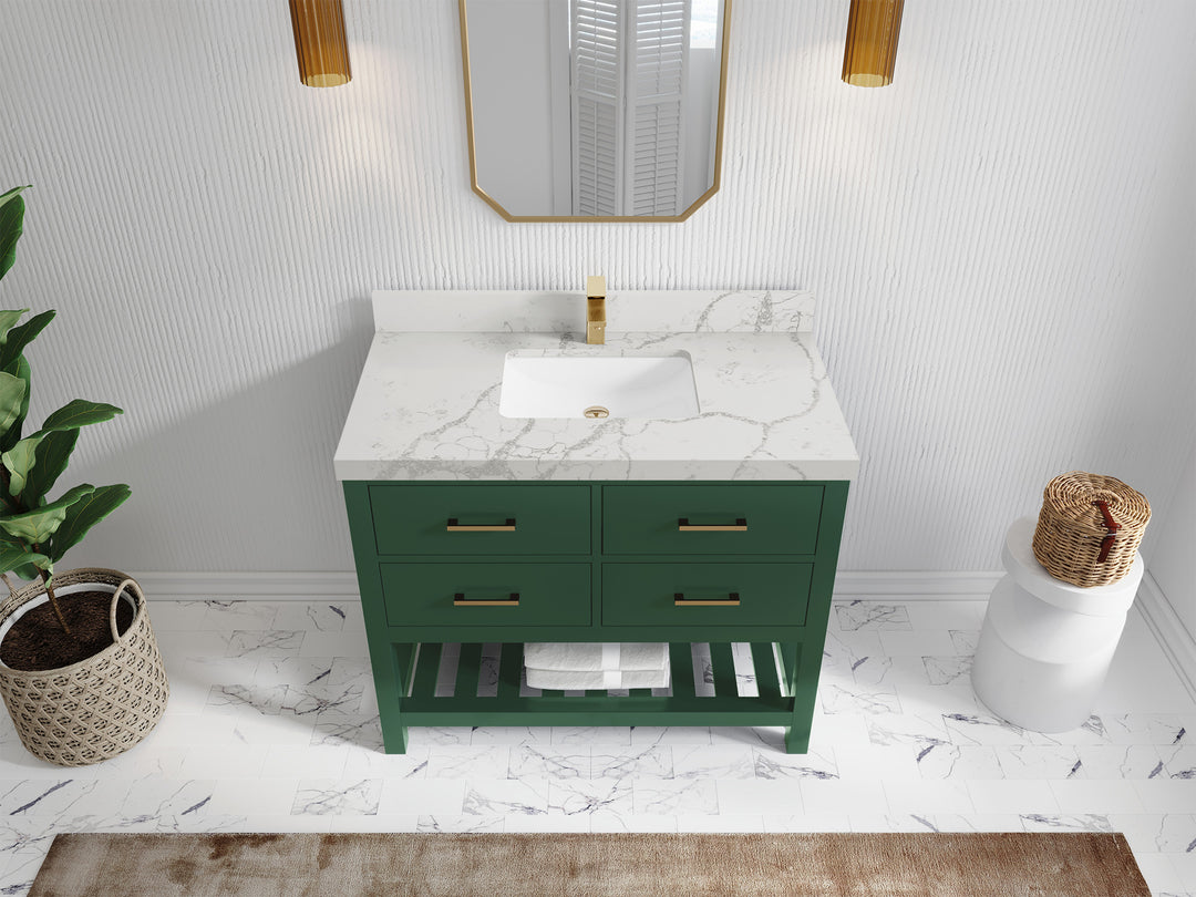 Parker 42 in. W x 22 in. D Single Sink Bathroom Vanity