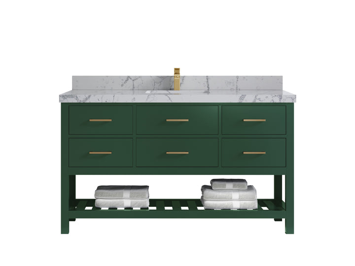 Parker 60 in. W x 22 in. D Single Sink Bathroom Vanity - photo 34