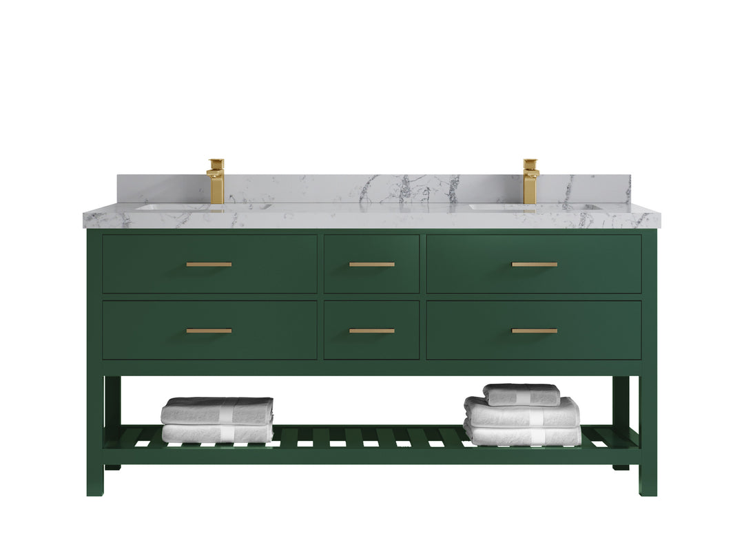 Parker 72 in. W x 22 in. D Double Sink Bathroom Vanity