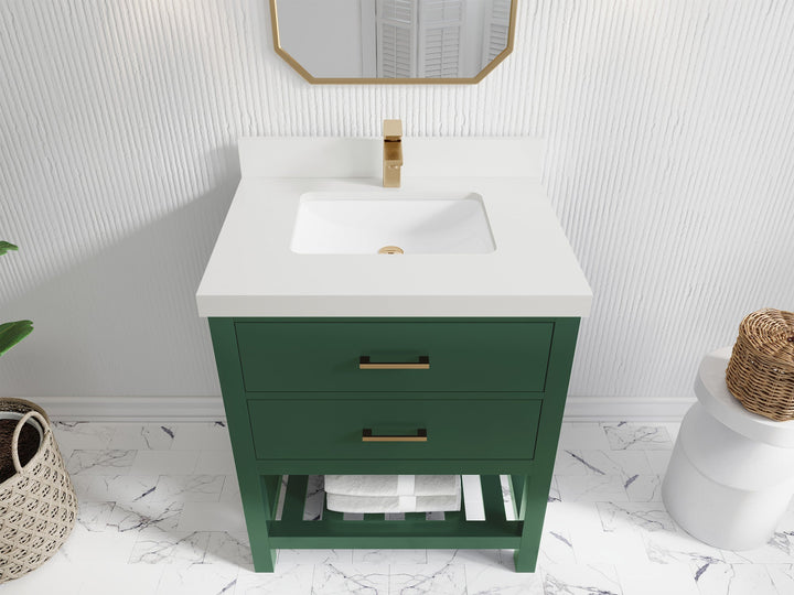 Parker 30 in. W x 22 in. D Single Sink Bathroom Vanity - photo 36
