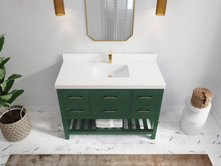 Parker 48 in. W x 22 in. D Single Sink Bathroom Vanity - photo 35