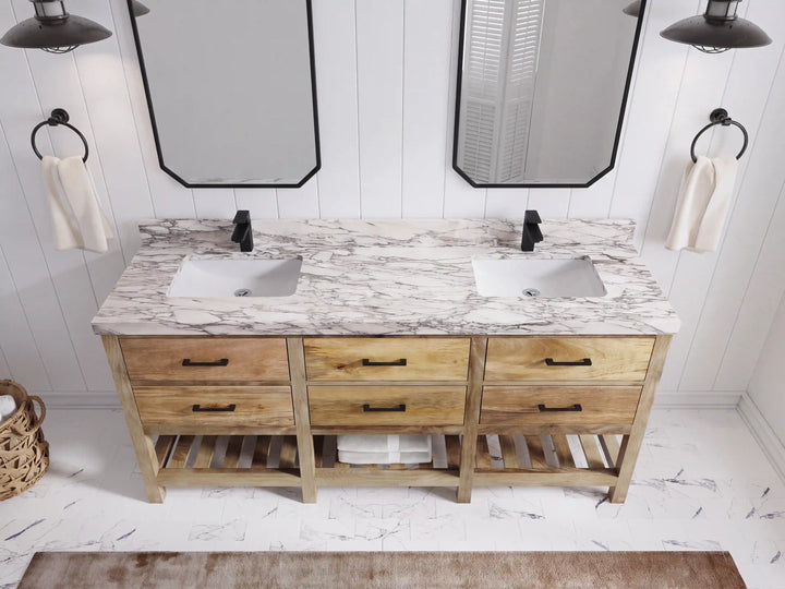 Parker Mango Wood 72 in. W x 22 in. D Double Sink Bathroom Vanity - photo 27