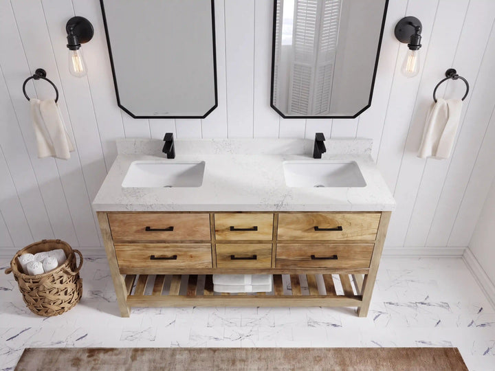 Parker Mango Wood 60 in. W x 22 in. D Double Sink Bathroom Vanity - photo 17