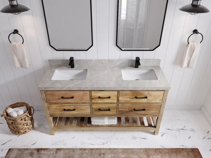 Parker Mango Wood 60 in. W x 22 in. D Double Sink Bathroom Vanity - photo 18