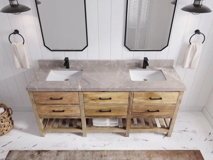 Parker Mango Wood 72 in. W x 22 in. D Double Sink Bathroom Vanity - photo 29