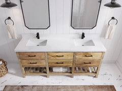 Parker Mango Wood 72 in. W x 22 in. D Double Sink Bathroom Vanity - photo 7