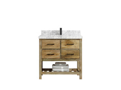 Parker Mango Wood 36 in. W x 22 in. D Center Sink Bathroom Vanity - photo 12