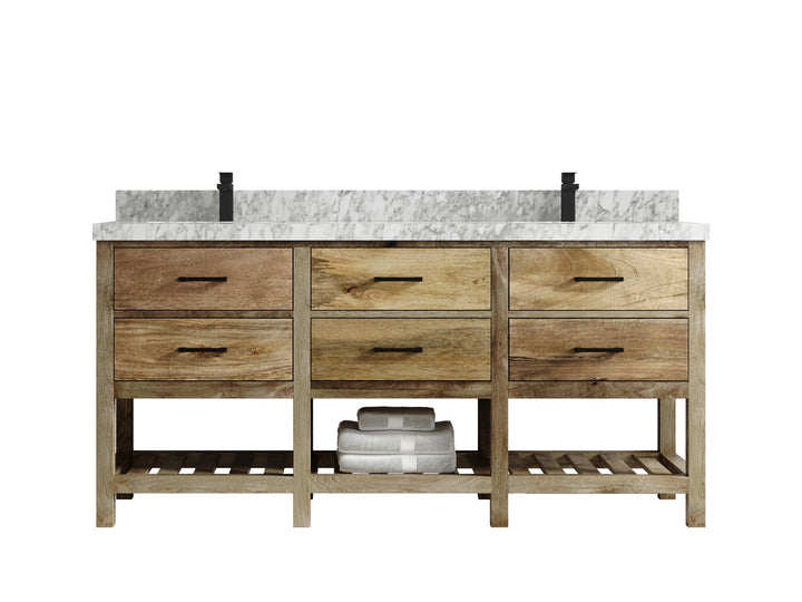 Parker Mango Wood 72 in. W x 22 in. D Double Sink Bathroom Vanity - photo 13