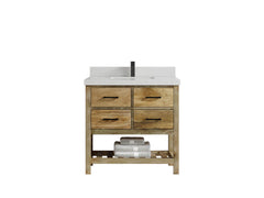 Parker Mango Wood 36 in. W x 22 in. D Center Sink Bathroom Vanity - photo 13