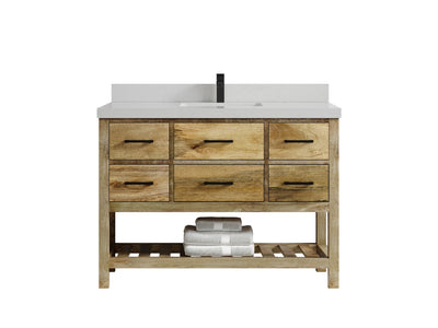 Parker Mango Wood 48 in. W x 22 in. D Single Sink Bathroom Vanity