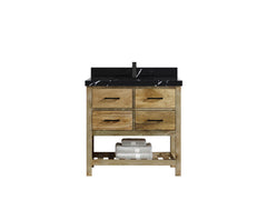 Parker Mango Wood 36 in. W x 22 in. D Center Sink Bathroom Vanity - photo 6