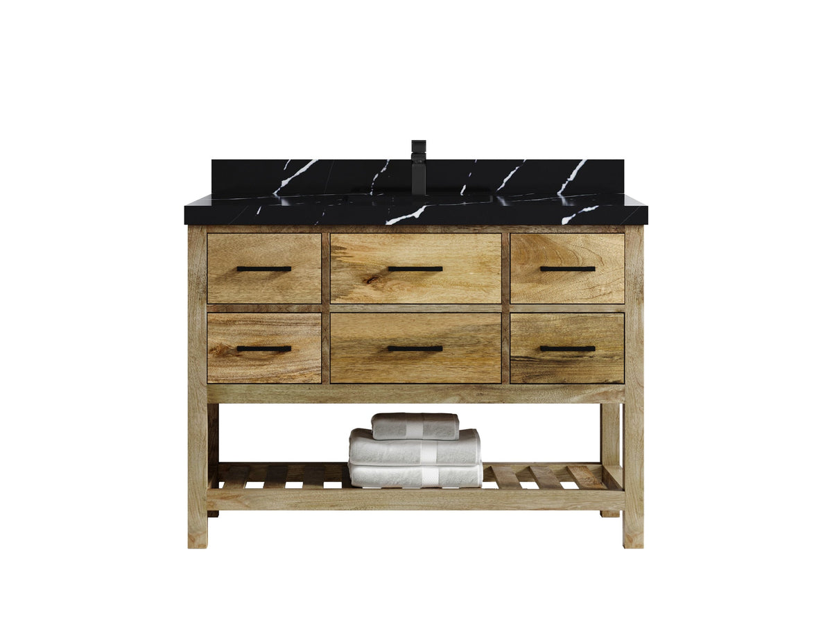 Parker Mango Wood 48 in. W x 22 in. D Single Sink Bathroom Vanity