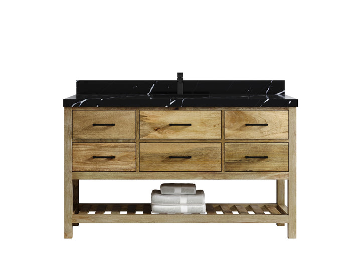 Parker Mango Wood 60 in. W x 22 in. D Single Sink Bathroom Vanity - photo 7