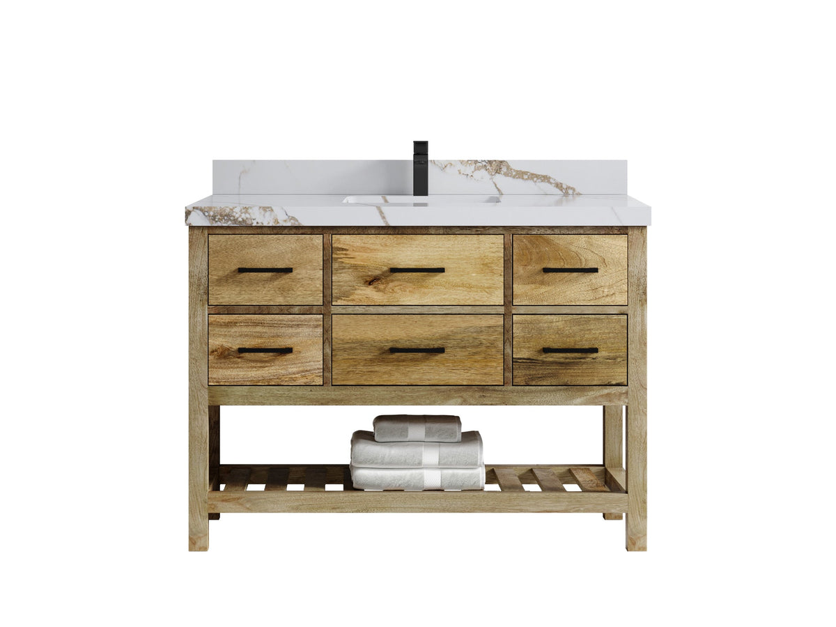 Parker Mango Wood 48 in. W x 22 in. D Single Sink Bathroom Vanity