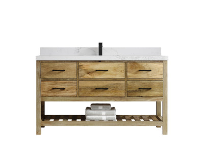 Parker Mango Wood 60 in. W x 22 in. D Single Sink Bathroom Vanity