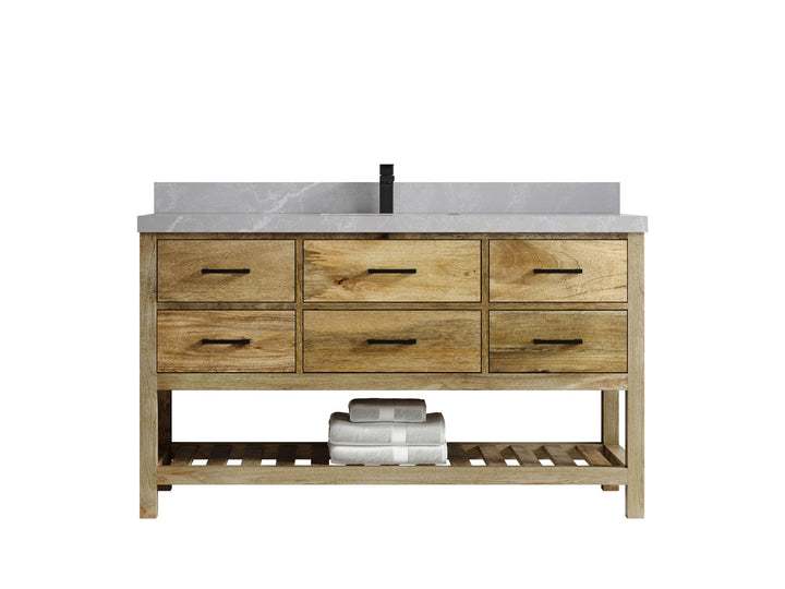 Parker Mango Wood 60 in. W x 22 in. D Single Sink Bathroom Vanity - photo 16