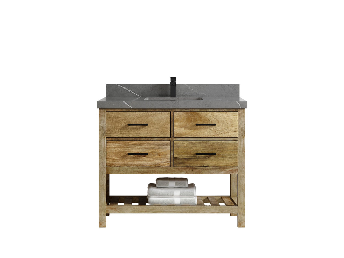 Parker Mango Wood 42 in. W x 22 in. D Single Sink Bathroom Vanity