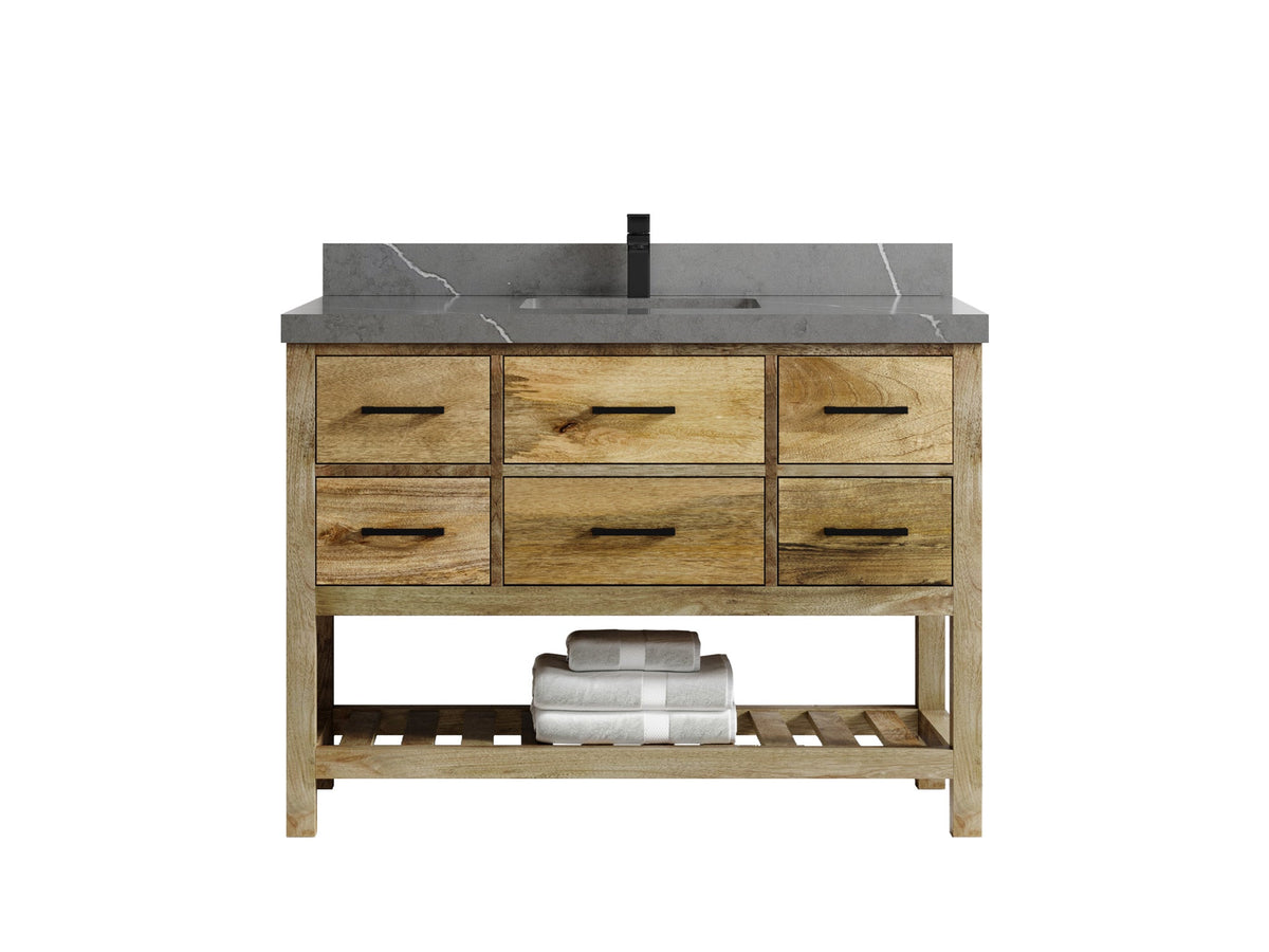 Parker Mango Wood 48 in. W x 22 in. D Single Sink Bathroom Vanity
