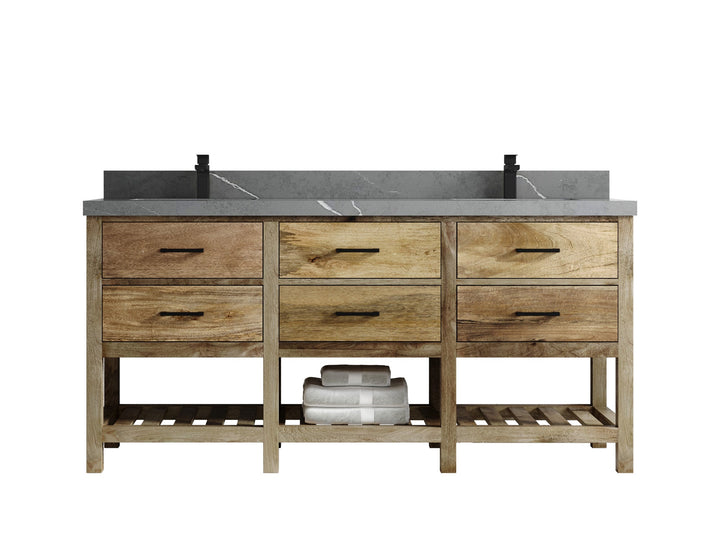 Parker Mango Wood 72 in. W x 22 in. D Double Sink Bathroom Vanity - photo 17