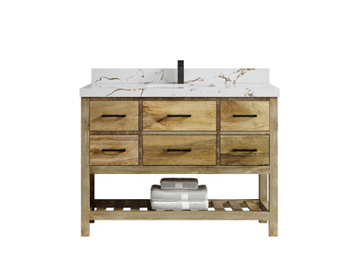 Parker Mango Wood 48 in. W x 22 in. D Single Sink Bathroom Vanity