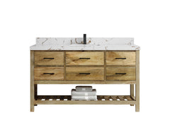 Parker Mango Wood 60 in. W x 22 in. D Single Sink Bathroom Vanity - photo 17