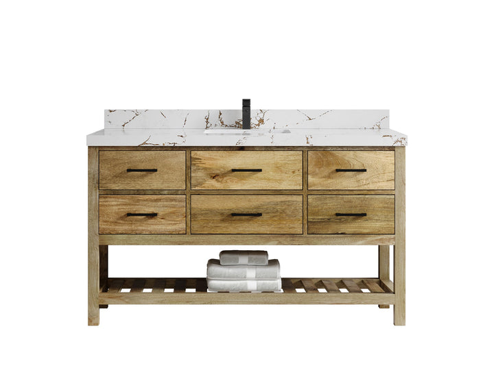 Parker Mango Wood 60 in. W x 22 in. D Single Sink Bathroom Vanity - photo 18