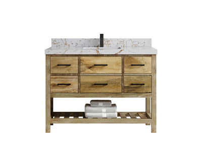 Parker Mango Wood 48 in. W x 22 in. D Single Sink Bathroom Vanity