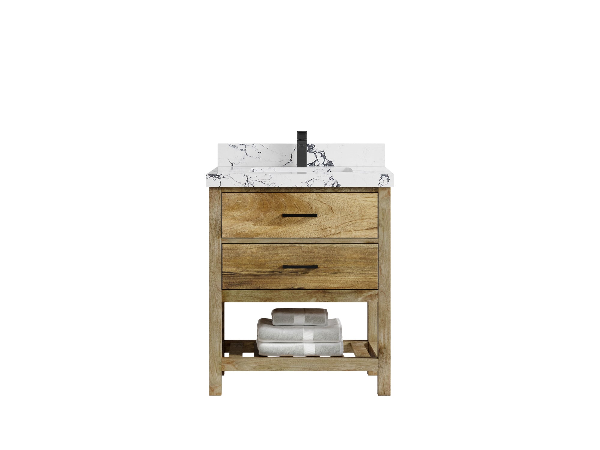 Parker Mango Wood 30 in. W x 22 in. D Single Sink Bathroom Vanity