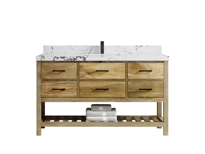 Parker Mango Wood 60 in. W x 22 in. D Single Sink Bathroom Vanity - photo 20