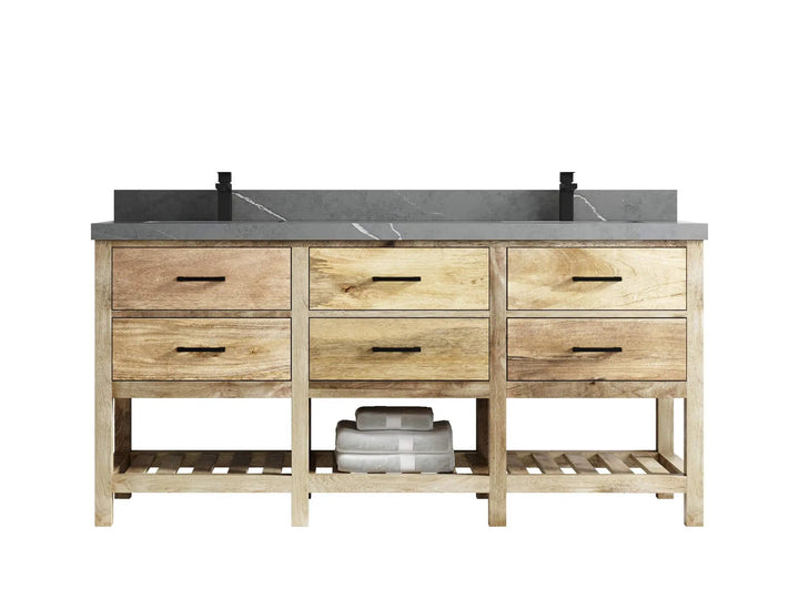 Parker Mango Wood 72 in. W x 22 in. D Double Sink Bathroom Vanity - photo 17