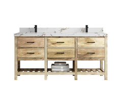 Parker Mango Wood 72 in. W x 22 in. D Double Sink Bathroom Vanity - photo 16