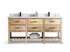Parker Mango Wood 72 in. W x 22 in. D Double Sink Bathroom Vanity - photo 23