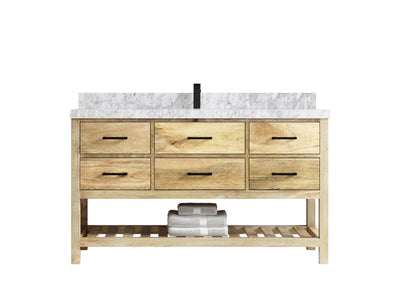 Parker Mango Wood 60 in. W x 22 in. D Single Sink Bathroom Vanity