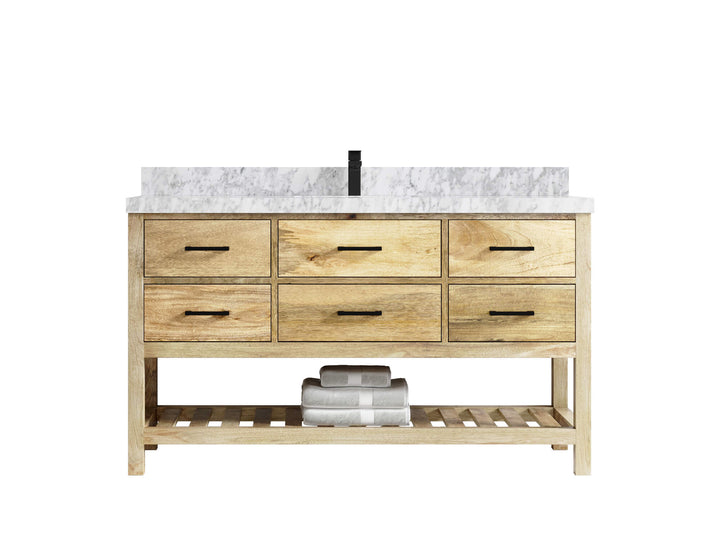 Parker Mango Wood 60 in. W x 22 in. D Single Sink Bathroom Vanity - photo 13