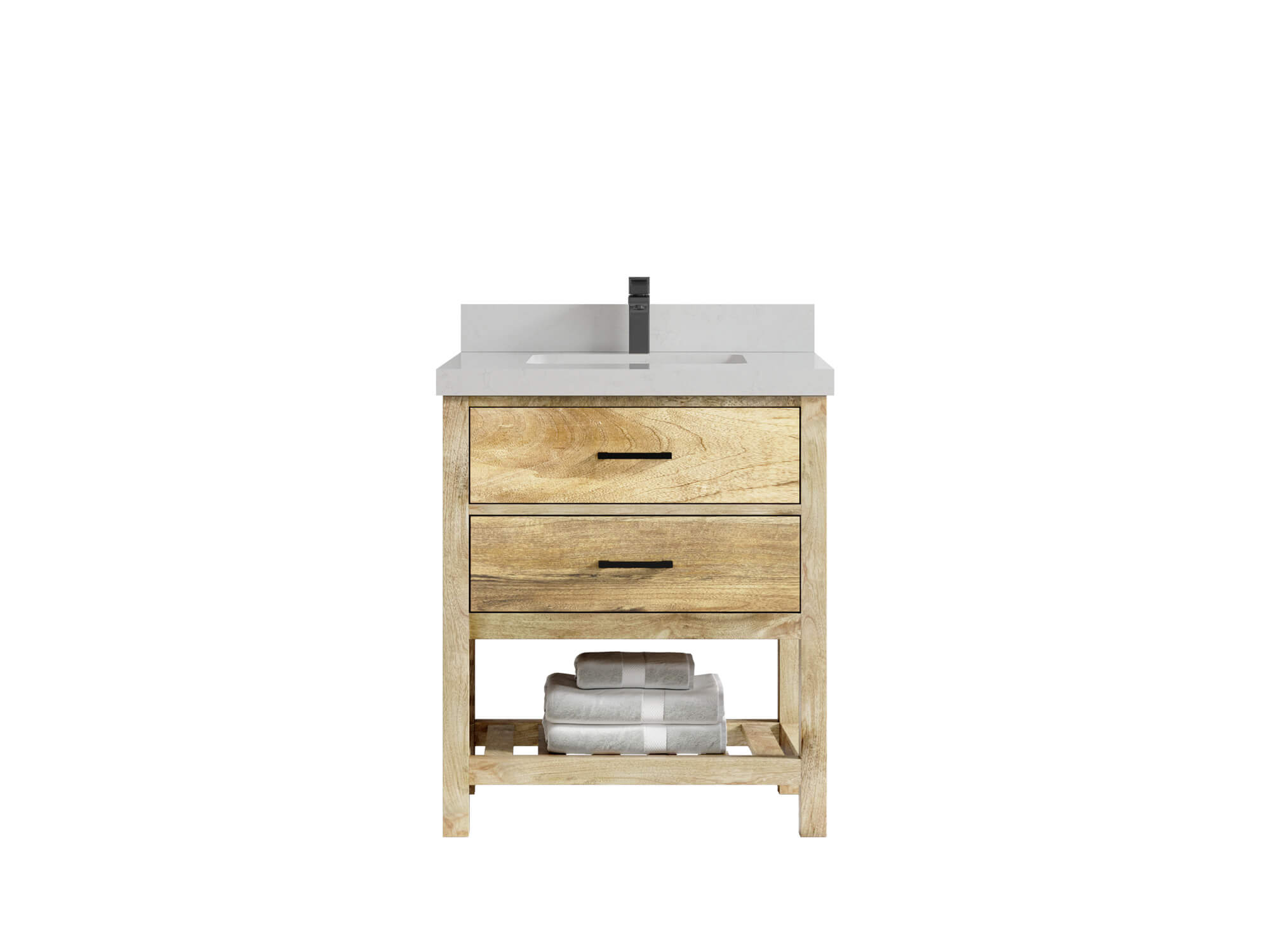 Parker Mango Wood 30 in. W x 22 in. D Single Sink Bathroom Vanity
