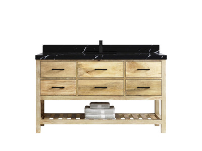 Parker Mango Wood 60 in. W x 22 in. D Single Sink Bathroom Vanity